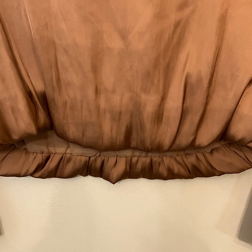 Sincerely Jules Copper V-Neck Blouse - Picture 5 of 9